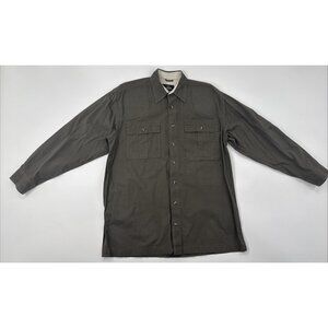 Redhead Mens Shooting Shirt Large Long Sleeve Hunting Cotton Arm Zip Pocket